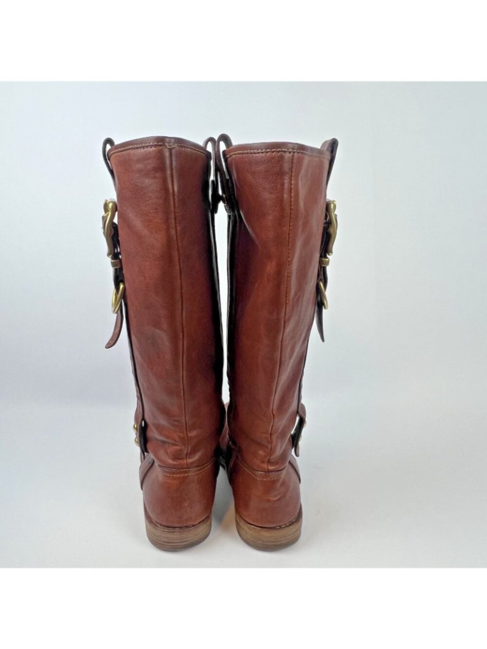 Coach Weslyn Tall Riding Boots – Whiskey Brown Leather | Women’s Size 6 - Picture 8 of 10